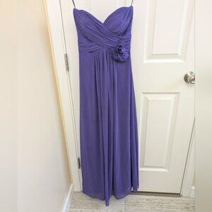 Dessy Collection Strapless Purple Bridesmaid/Prom/Formal Dress